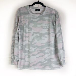 VICI Pastel Camo Lightweight Sweatshirt Long Sleeve Top Size Small